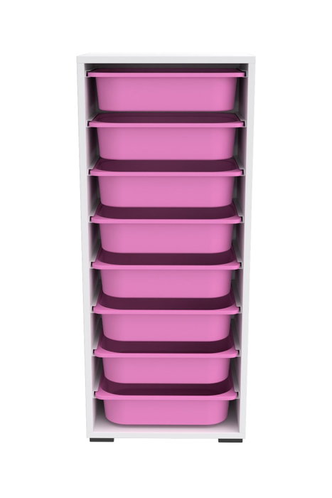 Hanah Home Armario Multiusos Blanco y Rosa Hanah Home Armario Multiusos Blanco y Rosa
